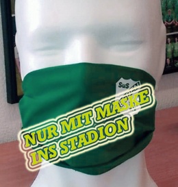 Nur mit Maske